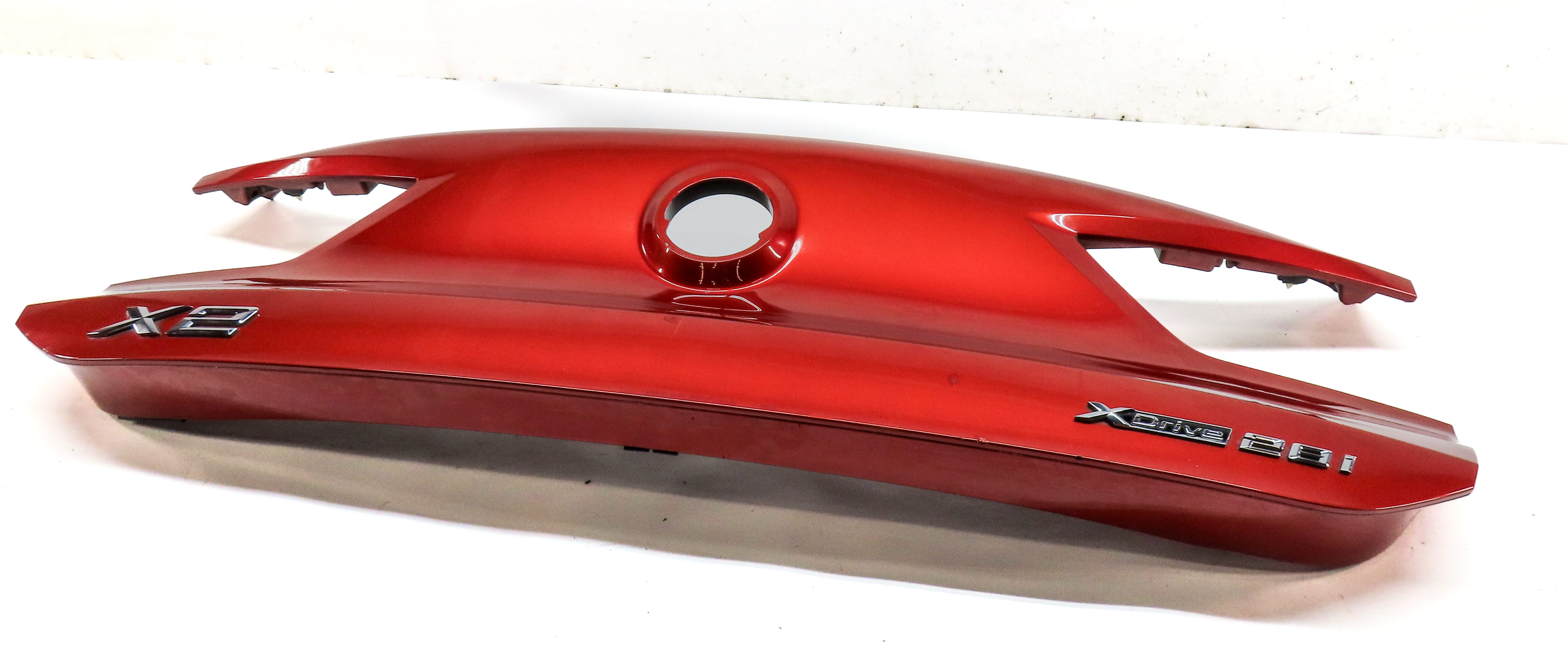 2018 BMW X2 (F39) REAR HATCH TRUNK LOWER LID COVER TRIM PANEL xDRIVE28i (ORANGE) — exact item pictured
